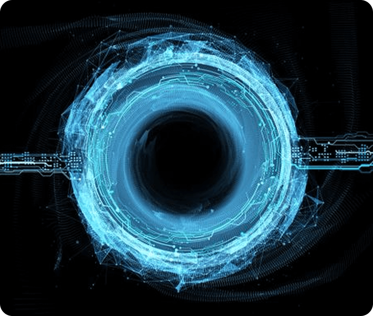 Abstract technology-inspired artwork